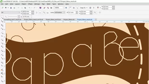 Екранна снимка към: Защо не мога да заредя шрифта, зададен ни във файловете, след като съм натиснала за съгласие ОК за въвеждането им в Корел файла?
