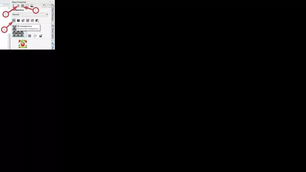 Стъпки за премахване на прозрачност със шарка