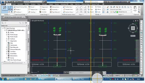 Екранна снимка към: Как да&nbsp;изкарам допълнителни коти в антетката за напречните профили-излиза ми единствено котата на оста?