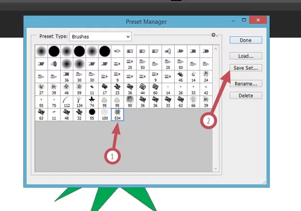 Екранна снимка към: Създаване на четка
