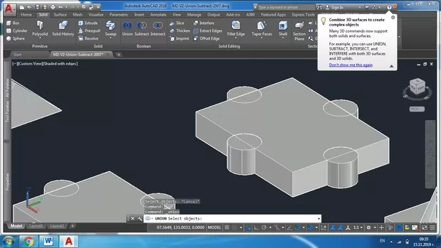 Екранна снимка към: Защо Union не работи?