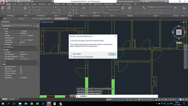 Екранна снимка към: Защо в повечето случай не ми се получи с конадата BOUNDARY ?&nbsp;