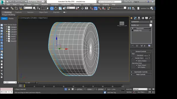 Екранна снимка към: Защо се получава оцветяване на ръбове след Opensubdiv