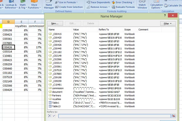 Екранна снимка към: Защо INDIRECT връща грешка #VALUE?<br>