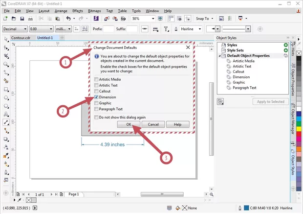 Екранна снимка към: Как да решим проблем с промяната на мерните единици за оразмерителните линии