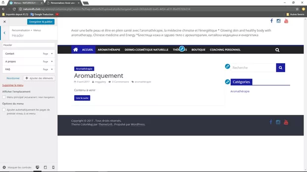 Екранна снимка към: Как да се покажат категориите на header менюто
