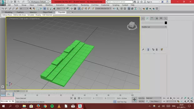 Екранна снимка към: Защо когато приложа посочените във видеото настройки за командата Mirror - X, Offset 20, Istance, при мен се получава това от приложеното изображение? 