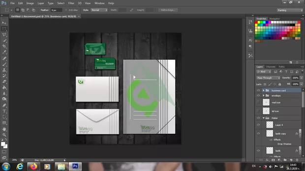 Екранна снимка към: Споделям и моят резултат, само се чудя защо на визитната картичка шрифта изглежда несечен(на пиксели)?<br>