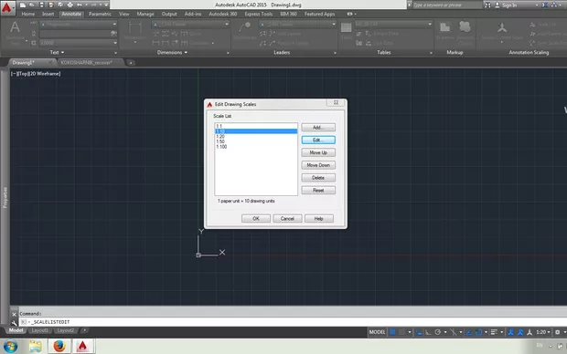 Екранна снимка към: Защо не ми се визуализира диалоговата кутия за добавяне и редактиране  на мащабите ?
