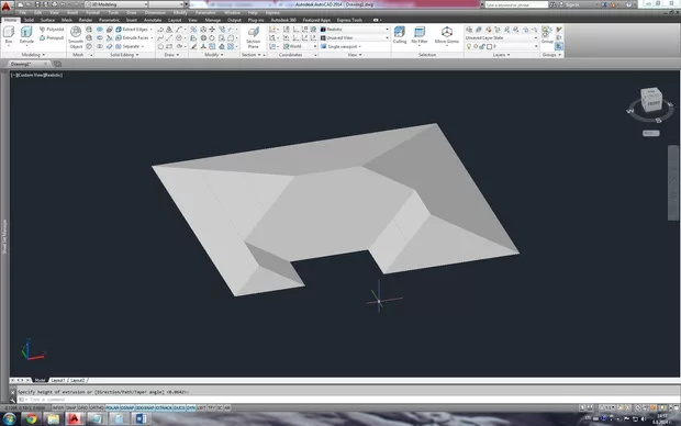 Екранна снимка към: Създаване на покрив с по-сложна основа
