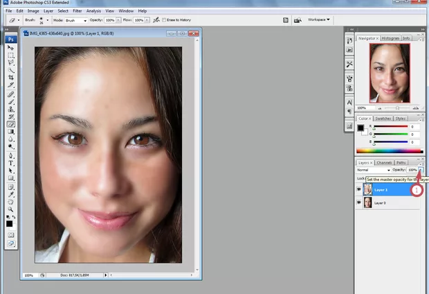 Екранна снимка към: Перфектно лице с Photoshop