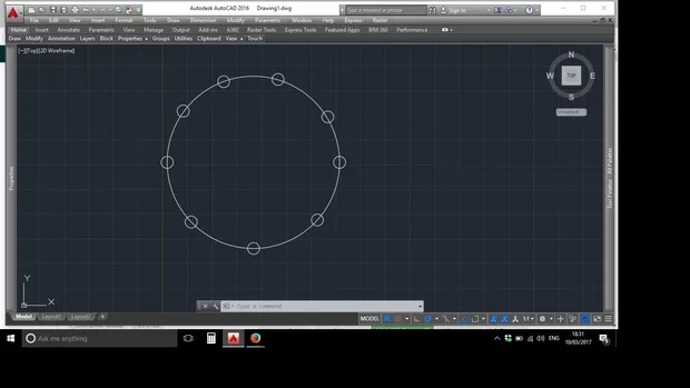 Екранна снимка към: как да поставя кръговете на еднакво растояние един от друг,лежащи върху окръжноста<br>