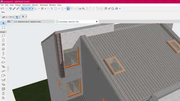 Екранна снимка към: Защо краят на стената не съвпада с крайната точка на нейната референтна линия?