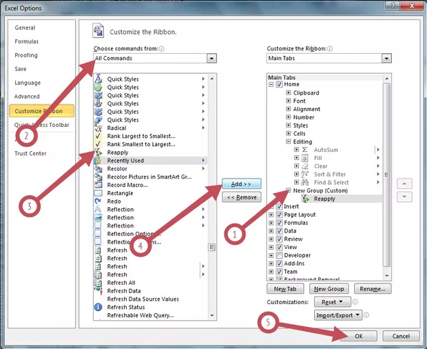 Екранна снимка към: Как бързо да рефрешваме филтрите в EXCEL?