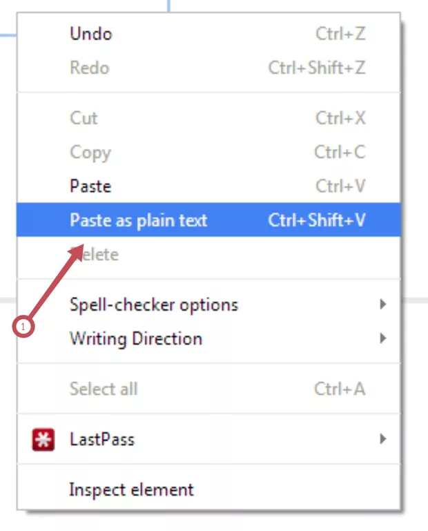 Екранна снимка към: Как да поставим (Paste) текст&nbsp;без форматиране
