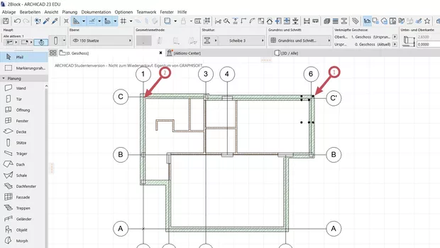 Екранна снимка към: Как да оставя шайбите видими след обединяване?