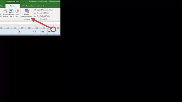 Екранна снимка към: Как да върна overallocation-а?