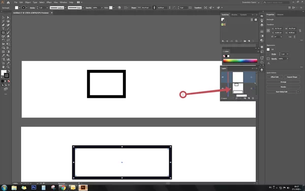 Екранна снимка към: Каква е рзликата между документ и арт борд?