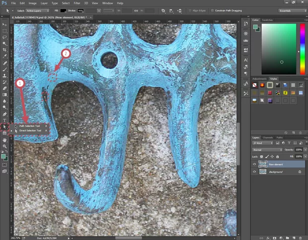 Екранна снимка към: Photoshop: Изрязване на елемент или детайл
