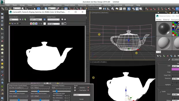 Екранна снимка към: Когато рендна обекта с материала който съм избрал, крайният резултат който виждам е този :