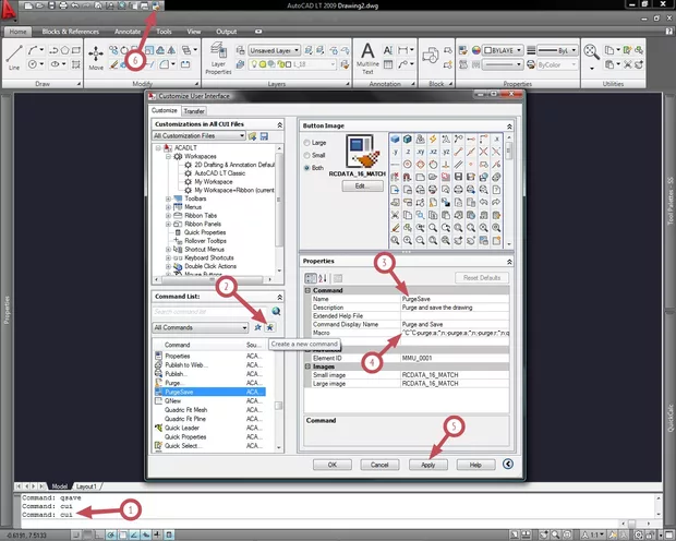 Екранна снимка към: Бърз бутон за почистване и запазване на чертеж