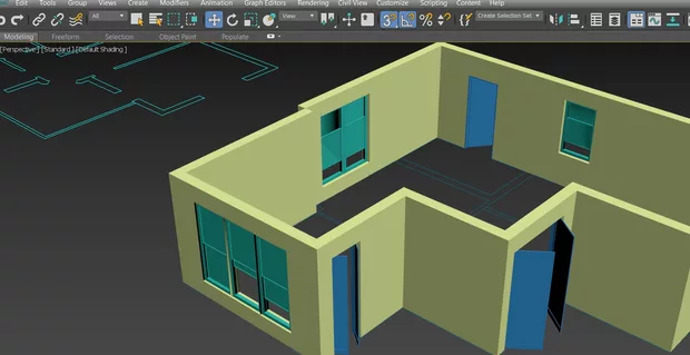 Екранна снимка към: Защо,когато направя група от няколко прозореца изчезват в стената?
