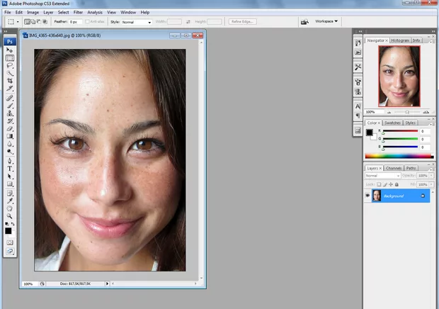 Екранна снимка към: Перфектно лице с Photoshop
