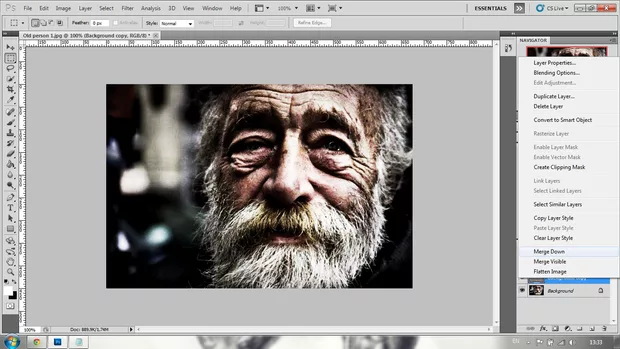 Екранна снимка към: Dragan ефект в Photoshop