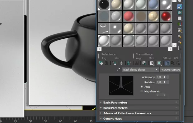 Екранна снимка към: Защо имам 2 Basic parametеrs менюта и защо след като се намали roughness?