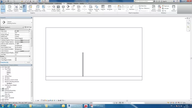 Екранна снимка към: Как да включа линиите за нива да се виждат в разреза?