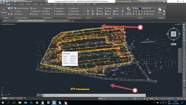 Екранна снимка към: Как да изчисля изкопите и насипите на 2 отделни фирми, които са работили на един обект ?