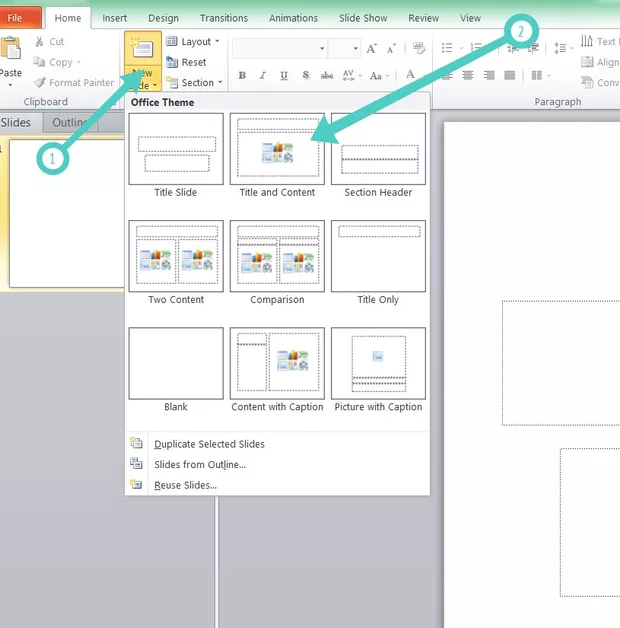 Екранна снимка към: Как се прави презентация вPower Point 2010