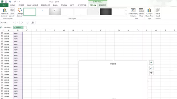 Екранна снимка към: Защо вместо да получа диаграма излиза това?