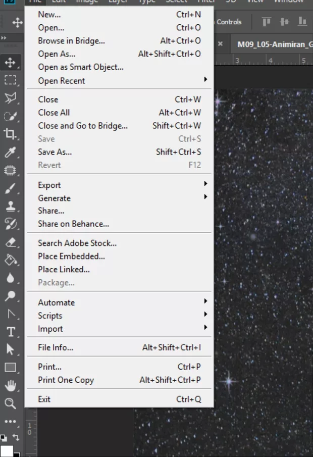 Екранна снимка към: КЪДЕ Е БУТОНА SAVE FOR WEB ПРИ МЕН?