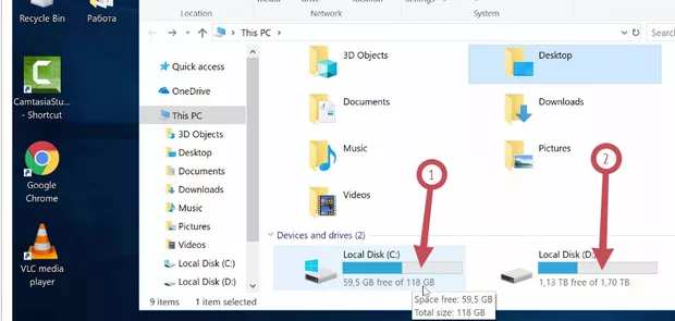 Екранна снимка към: Как се разделя твърдият диск ( на нов компютър) на локални дискове?<br>