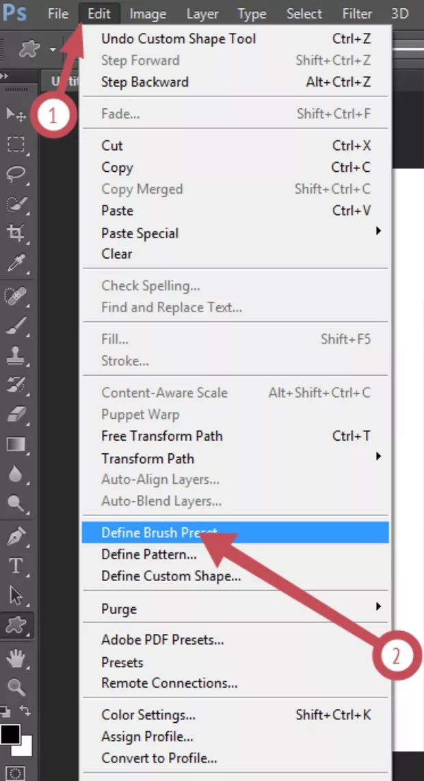 Екранна снимка към: Създаване на четка
