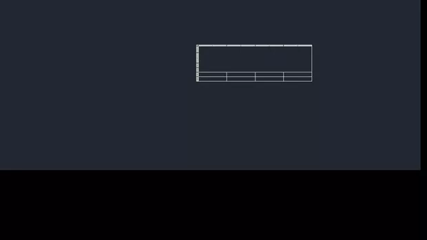 Екранна снимка към: Защо таблица, вкарана от Tool-палетата в чертежа е непълна?