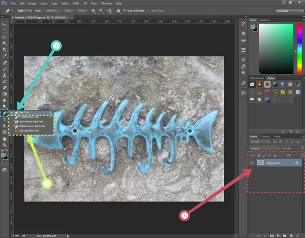 Екранна снимка към: Photoshop: Изрязване на елемент или детайл