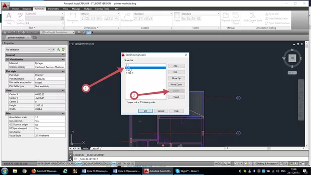Екранна снимка към: Защо в Scale List не мога да изтрия някои излишни мащаби?