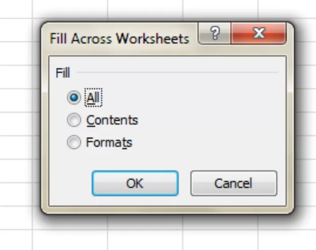 Екранна снимка към: Копиране на клетки от един работeн лист (Sheet) на много работни листове