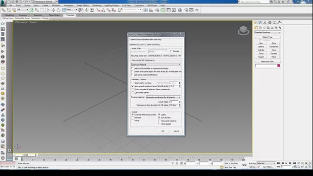 Екранна снимка към: Как да Import-на коректно файл, чертан в AutoCad?