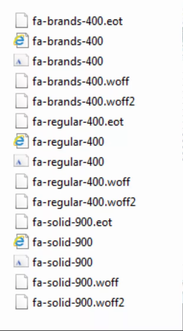 Екранна снимка към: Защо не мога да инсталирам Font Awesome?