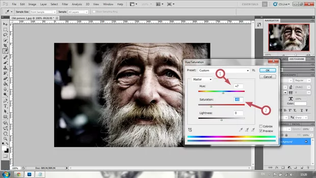 Екранна снимка към: Dragan ефект в Photoshop