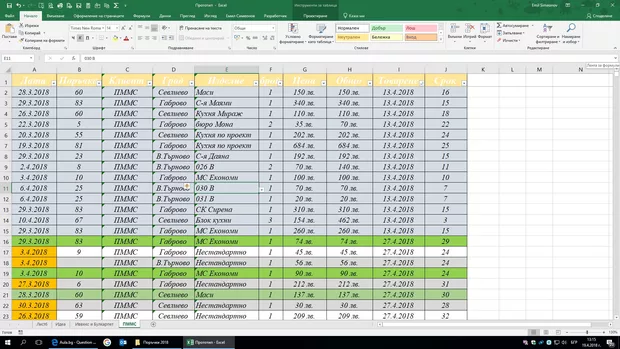 Екранна снимка към: Как да направя обобщена таблица от няколко sheet-a, но да извличам информация?<br>