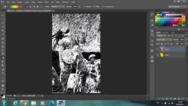 Екранна снимка към: При някои филтри Gradient-a се показва, а при други не?