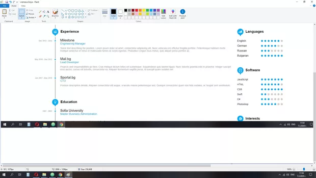Екранна снимка към: Как да намаля дължината на времевата линия?