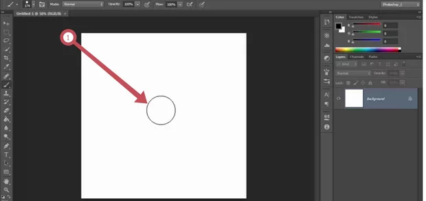 Екранна снимка към: Защо не ми се получава голямата плътна черна точка?