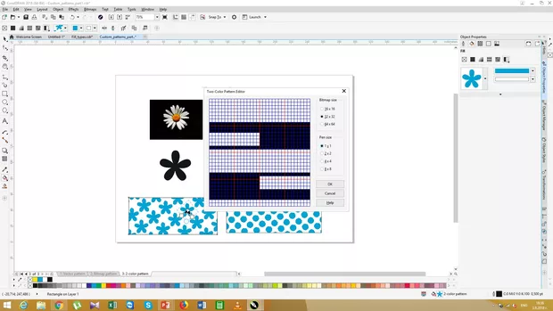 Екранна снимка към: Как да създам своя шарка?
