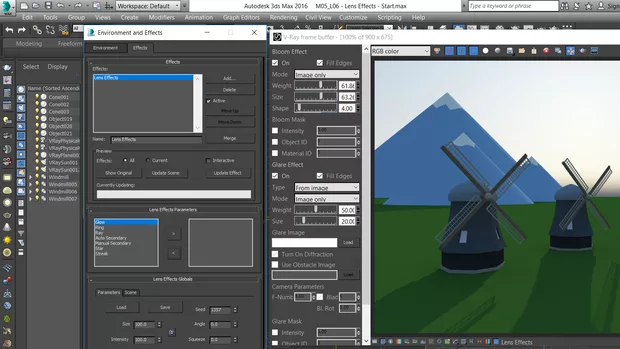 Екранна снимка към: Защо при мен не работят Lens Effects?