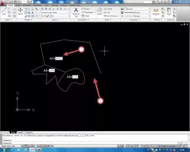 Екранна снимка към: Защо площта не се смята правилно?